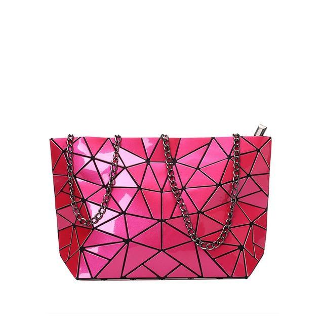 Geometric PU Leather Phone Bag
