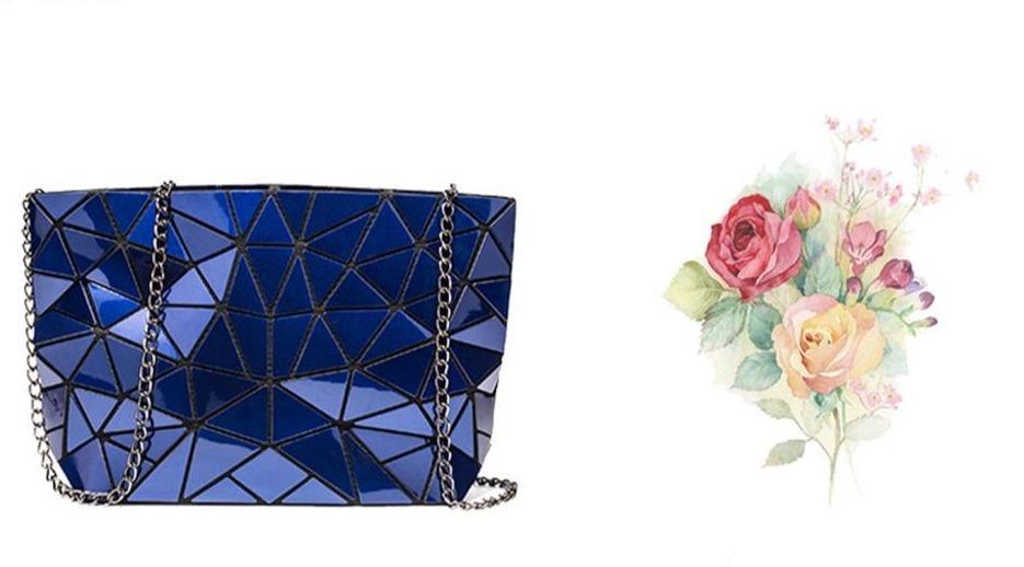 Geometric PU Leather Phone Bag