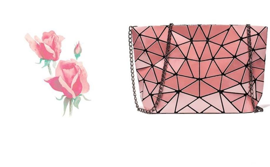 Geometric PU Leather Phone Bag