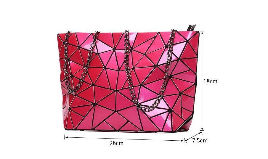 Geometric PU Leather Phone Bag