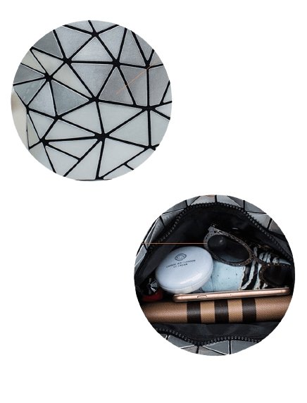 Geometric PU Leather Phone Bag
