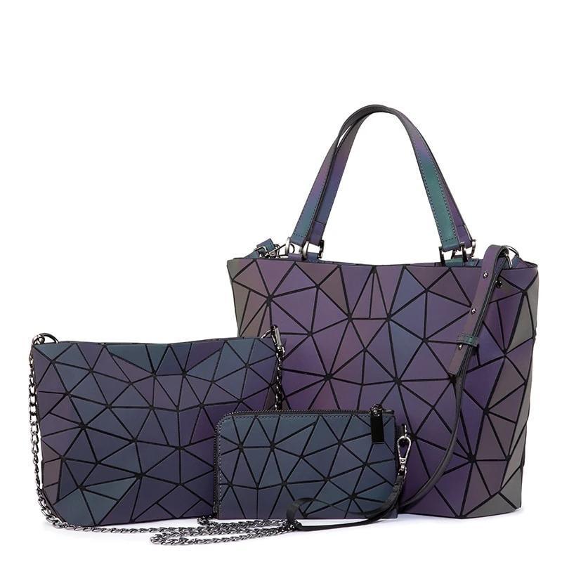 Geometric Messenger Bag