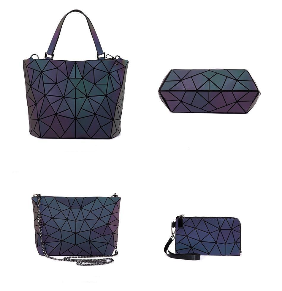 Geometric Messenger Bag