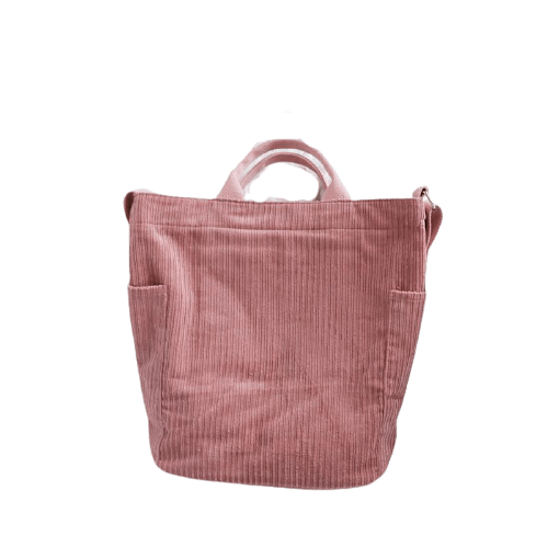 Corduroy Canvas Shoulder Bag