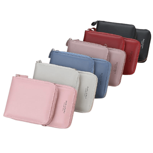 Synthetic Leather Phone Bag with Mini Detail