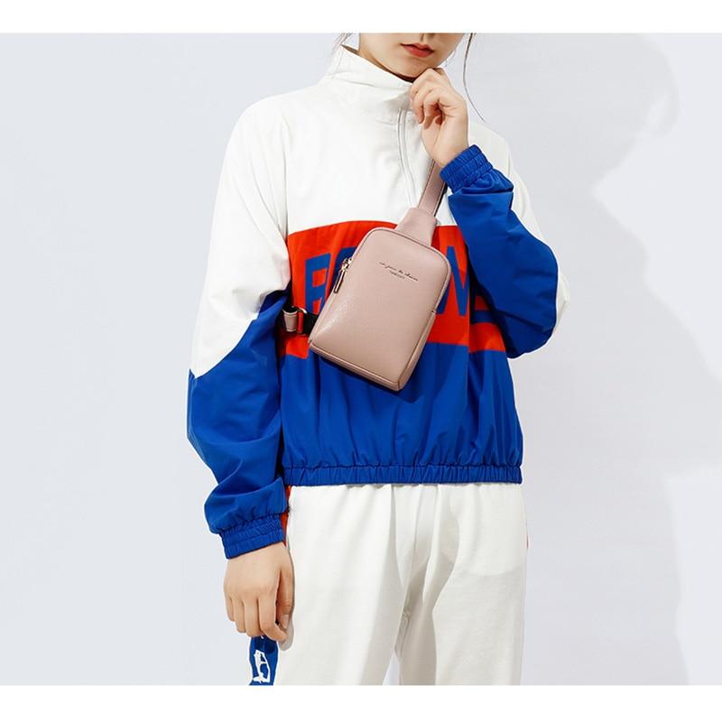 Quilted Synthetic Leather Chest Bag