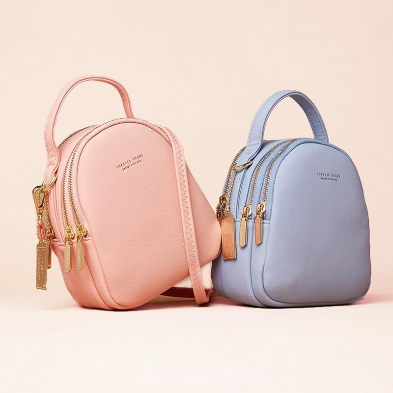 PU Leather Backpack with Mini Detail