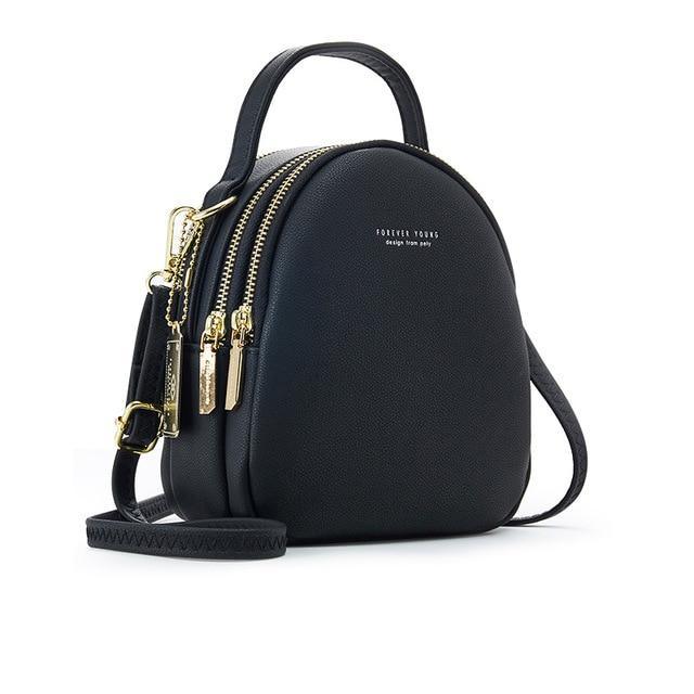 PU Leather Backpack with Mini Detail