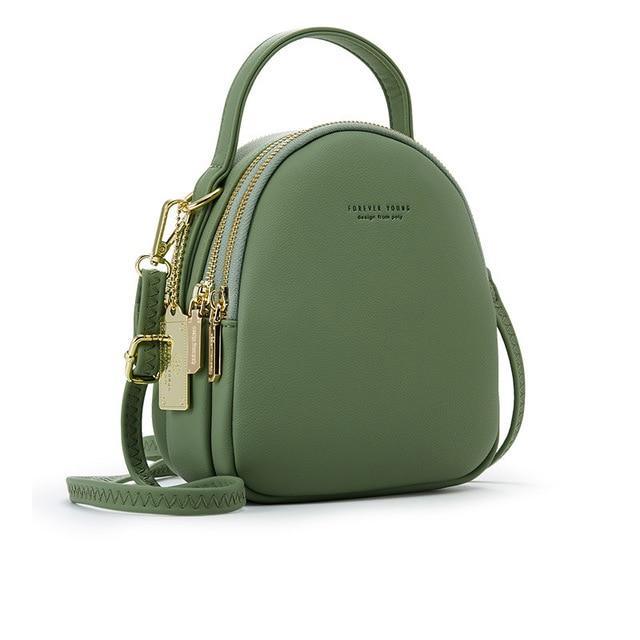 PU Leather Backpack with Mini Detail