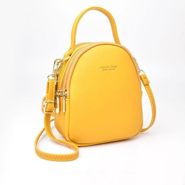 PU Leather Backpack with Mini Detail