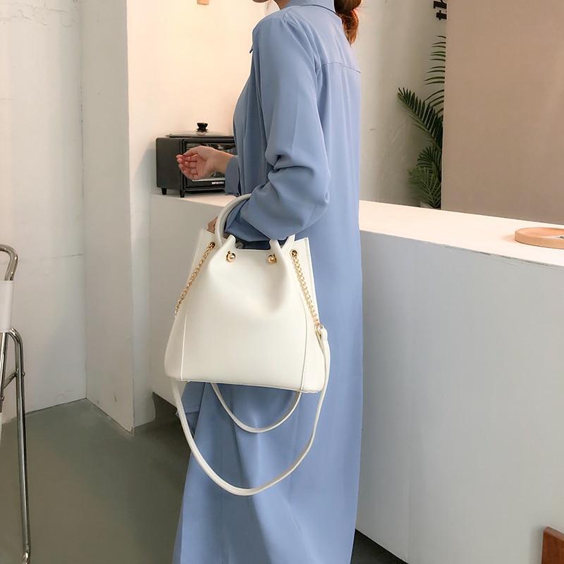 Statement Leather Bucket Bag