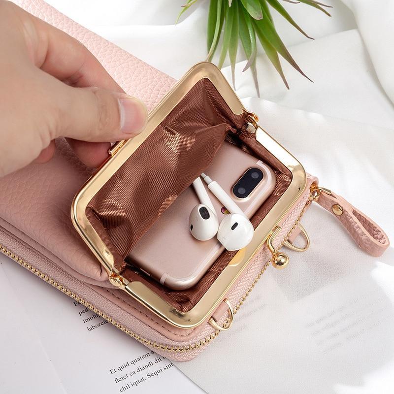 Mini Phone Bag in PU Leather