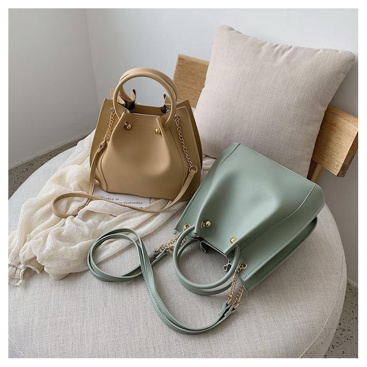 Statement Leather Bucket Bag