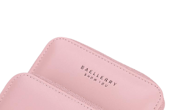 Synthetic Leather Phone Bag with Mini Detail