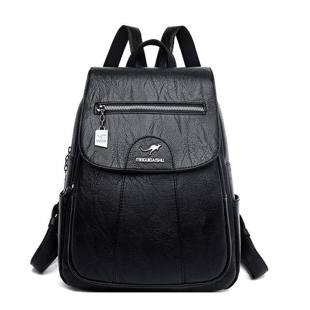Roomy Backpack in Genuine Leather