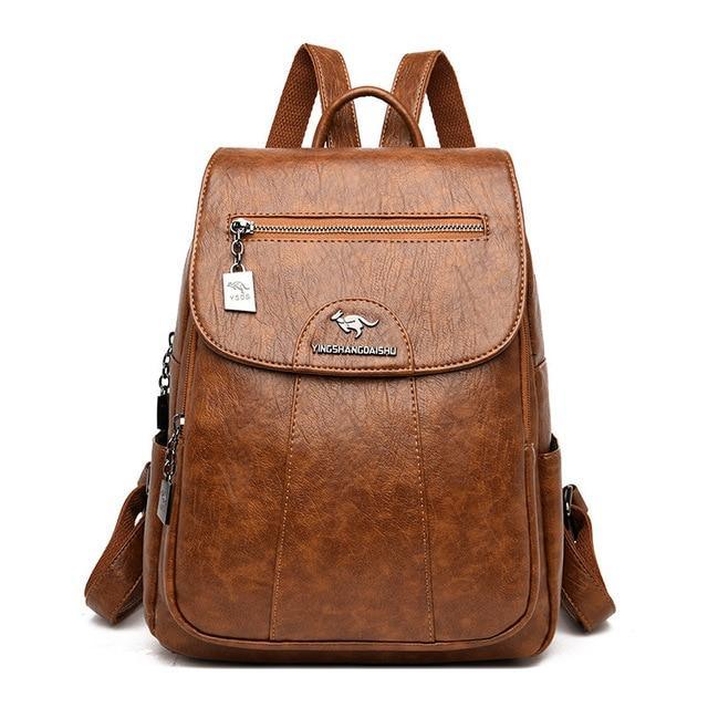 Roomy Backpack in Genuine Leather