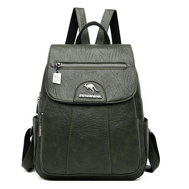 Roomy Backpack in Genuine Leather