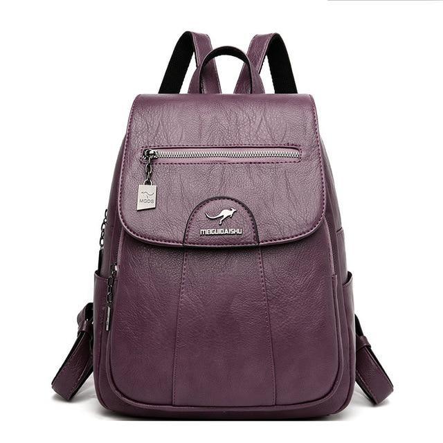 Roomy Backpack in Genuine Leather