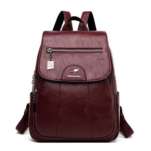 Roomy Backpack in Genuine Leather
