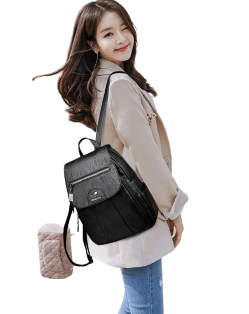 Roomy Backpack in Genuine Leather
