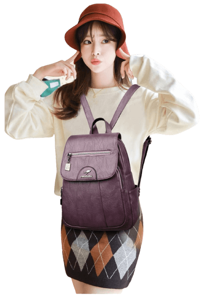 Roomy Backpack in Genuine Leather