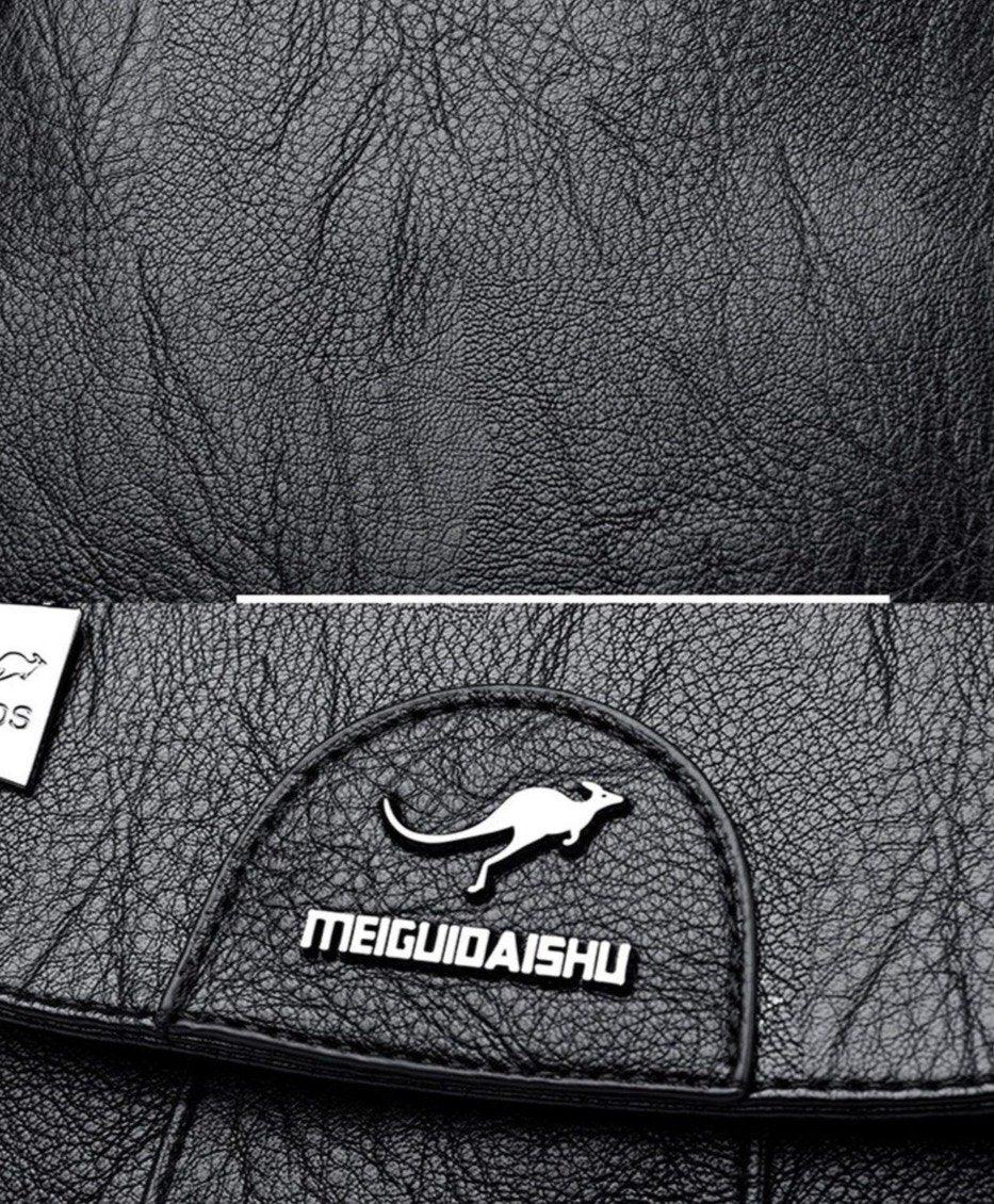 Roomy Backpack in Genuine Leather