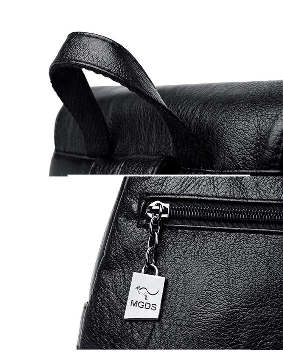 Roomy Backpack in Genuine Leather