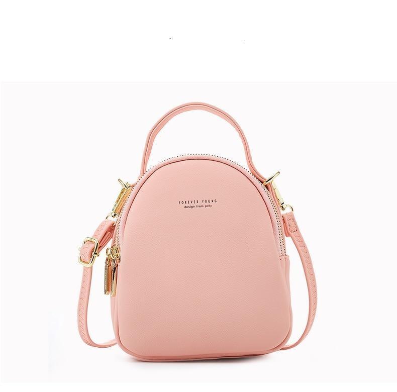 PU Leather Backpack with Mini Detail