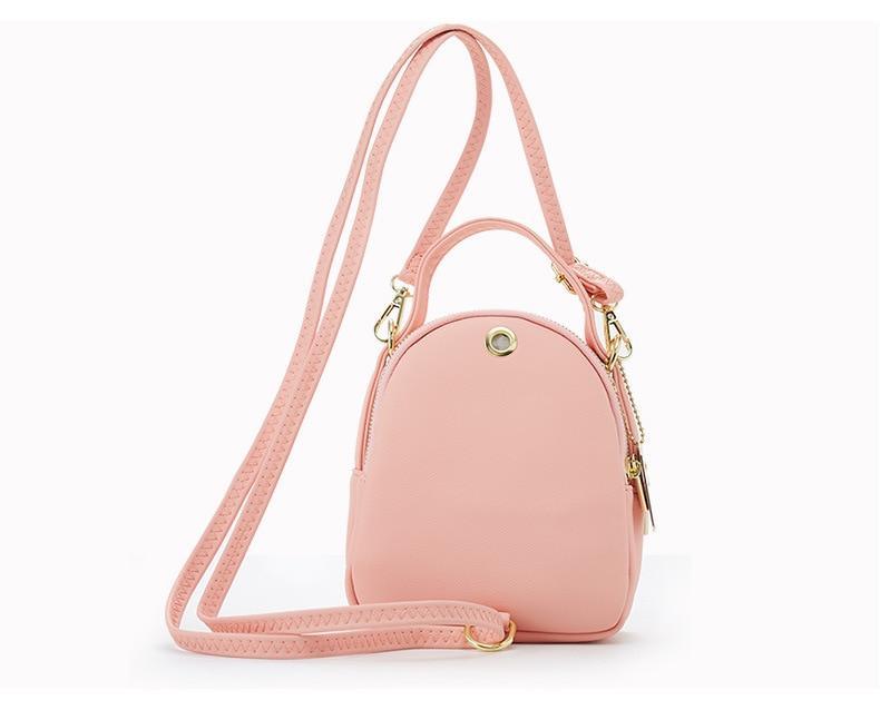 PU Leather Backpack with Mini Detail