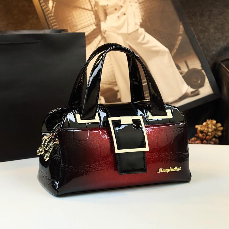 Croc-Effect Genuine Leather Phone Bag