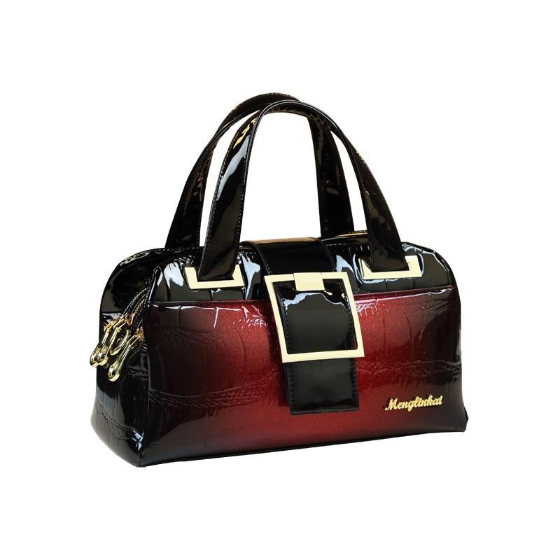 Croc-Effect Genuine Leather Phone Bag