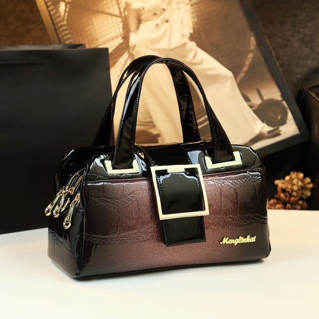 Croc-Effect Genuine Leather Phone Bag