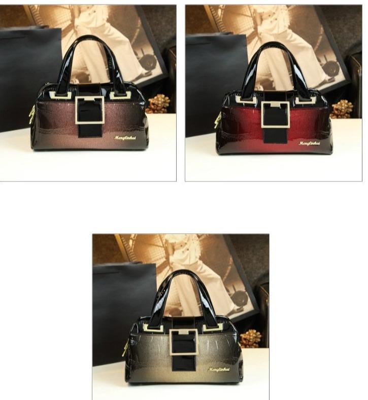 Croc-Effect Genuine Leather Phone Bag