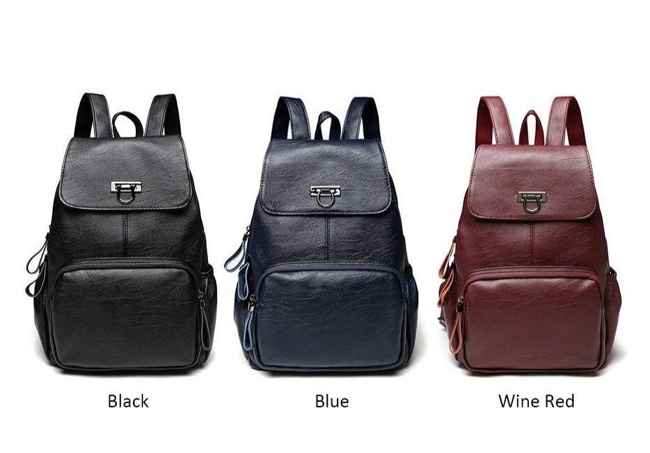 Commuter Genuine Leather Backpack