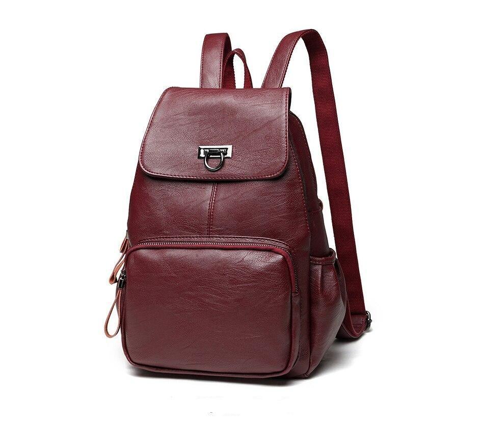 Commuter Genuine Leather Backpack