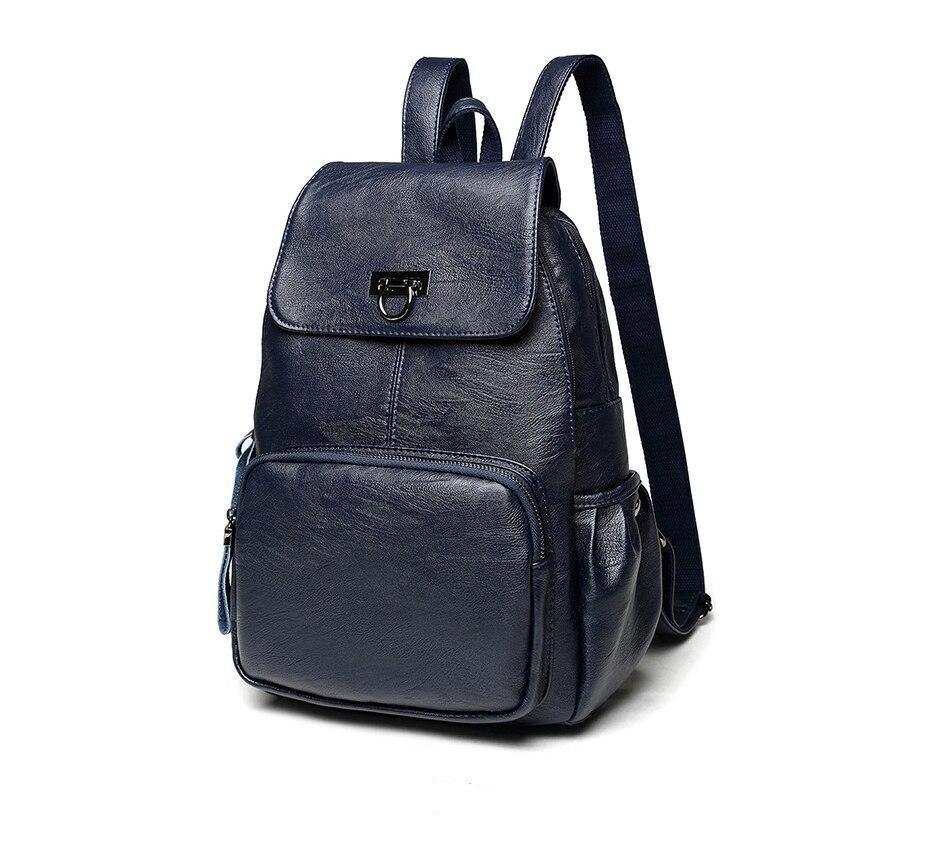 Commuter Genuine Leather Backpack