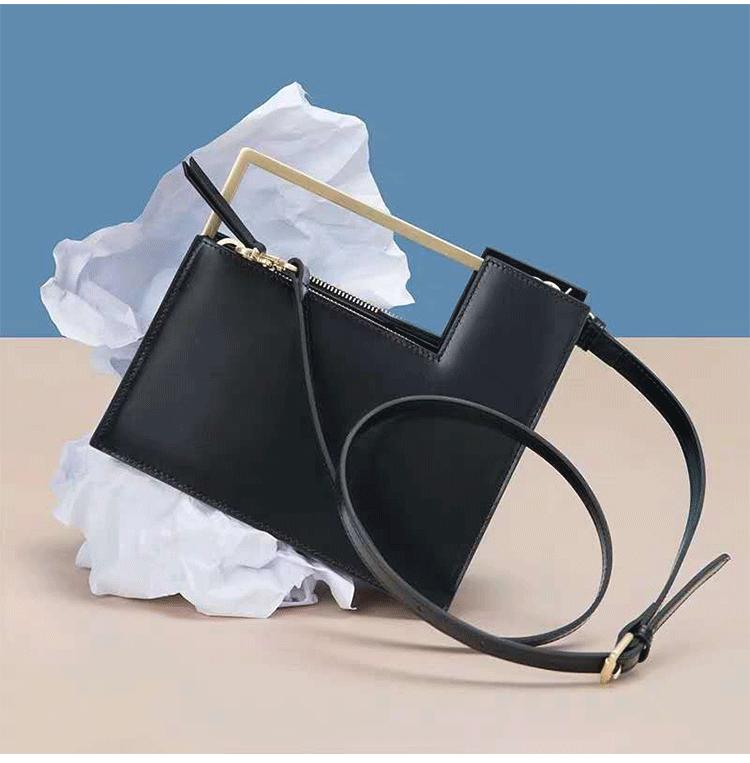 Contemporary Crossbody Bag in Leather