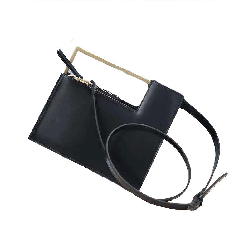 Contemporary Crossbody Bag in Leather