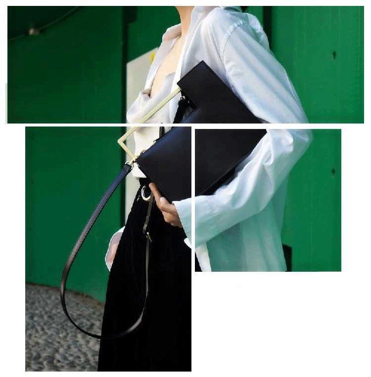 Contemporary Crossbody Bag in Leather