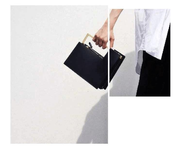 Contemporary Crossbody Bag in Leather