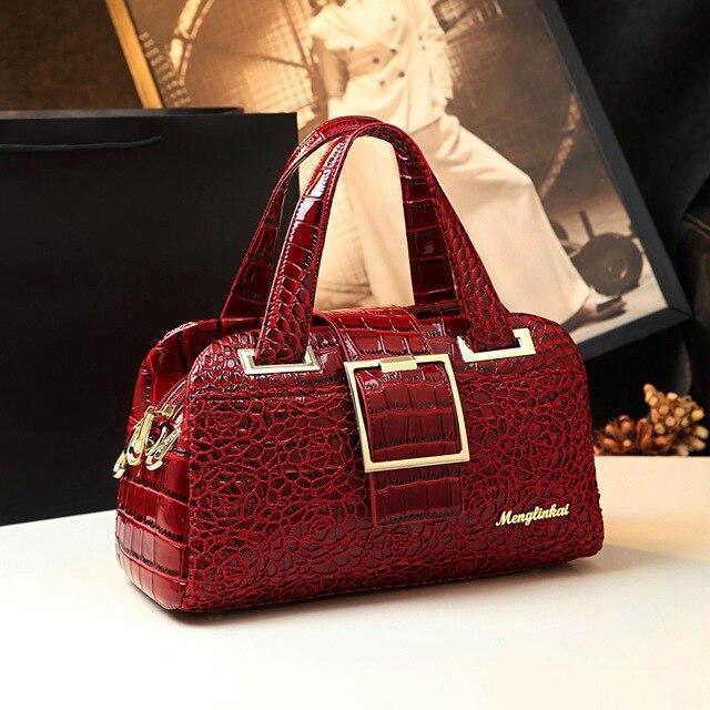 Genuine Leather Shoulder Bag with Timeless Detail