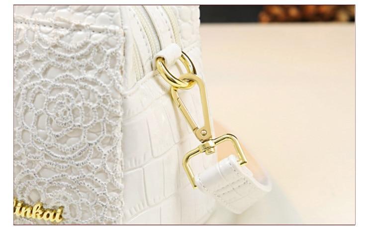Genuine Leather Shoulder Bag with Timeless Detail