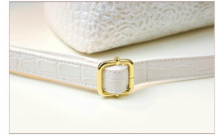 Genuine Leather Shoulder Bag with Timeless Detail