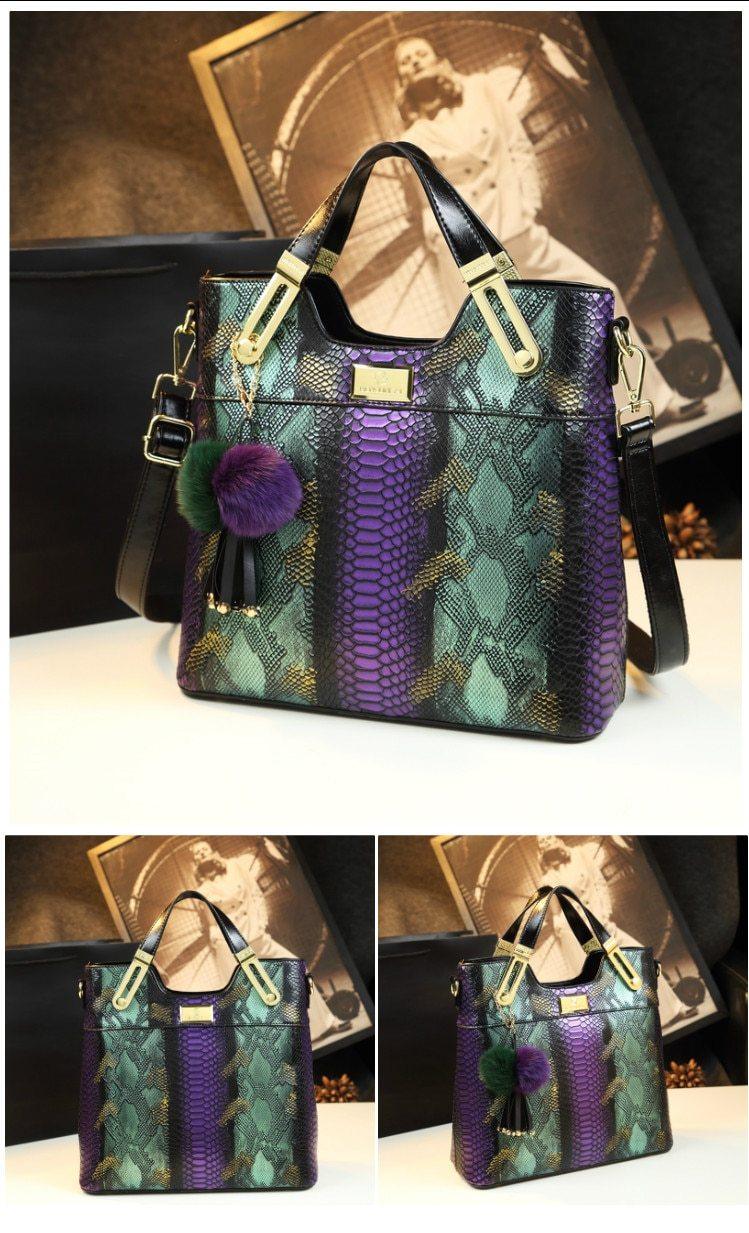 Genuine Leather Phone Bag with Weekend Detail