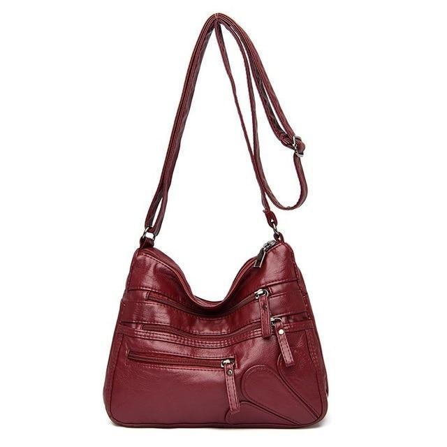 Signature Shoulder Bag in Leather