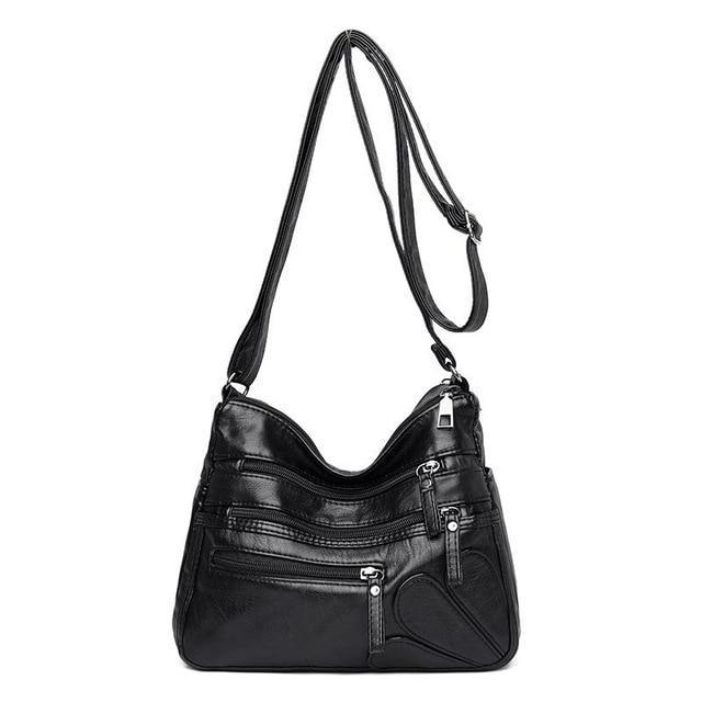 Signature Shoulder Bag in Leather