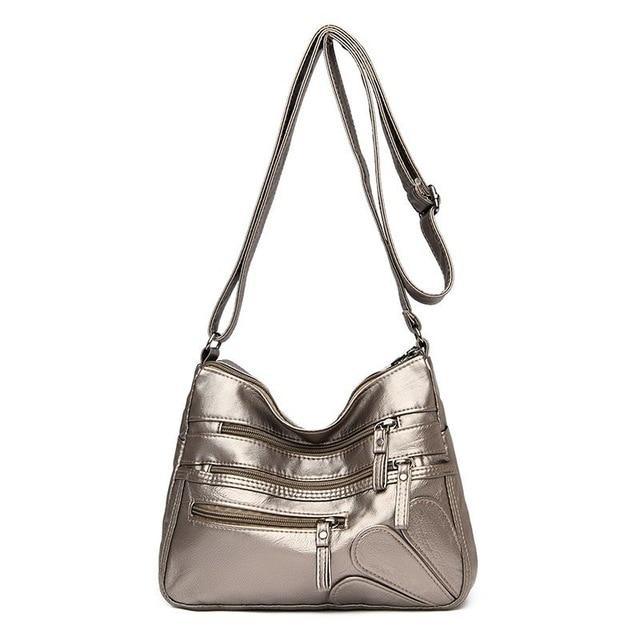 Signature Shoulder Bag in Leather
