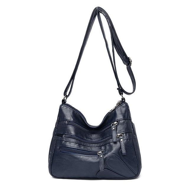 Signature Shoulder Bag in Leather
