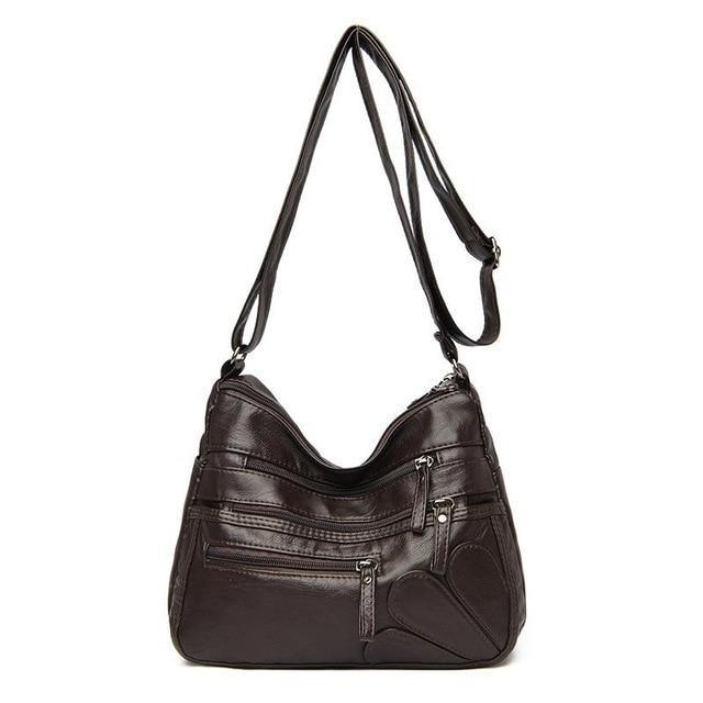 Signature Shoulder Bag in Leather