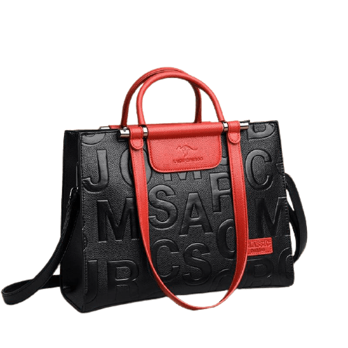 Leather Phone Bag with Modern Detail